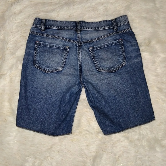 Ann Taylor Loft Distressed Denim Shorts - Picture 3 of 5